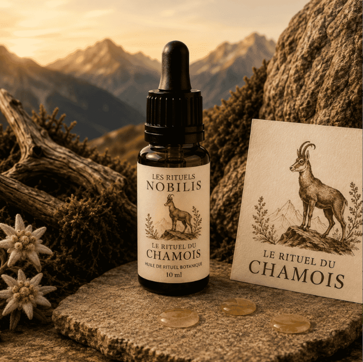 Rituel du Chamois – Huile CBD 10% + CBG 10% – Nobilis – 10 ml